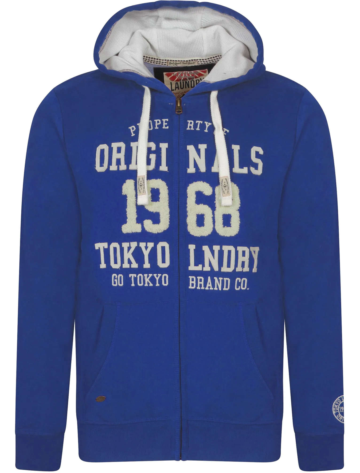 Baracoa Point Zip Through Hoodie in Ocean - Tokyo Laundry