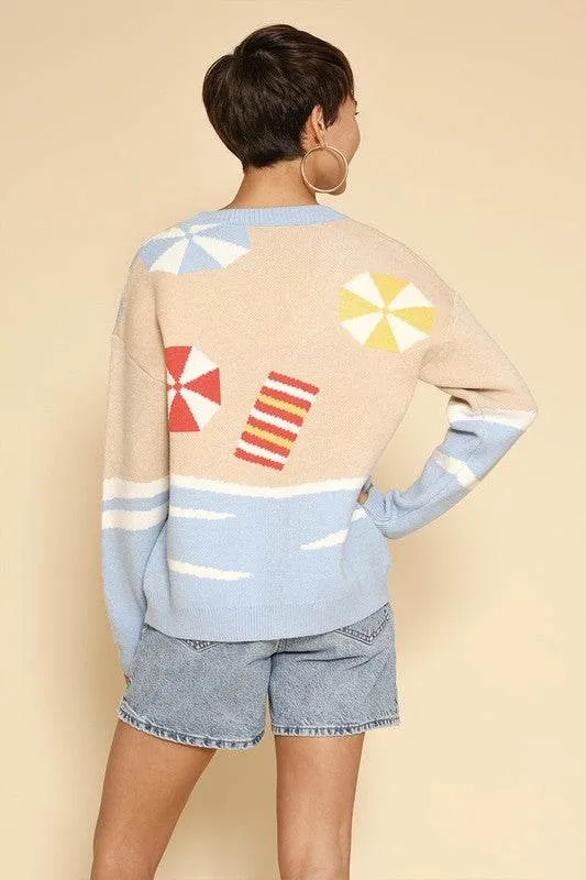 Beach knit cardigan