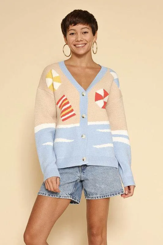 Beach knit cardigan