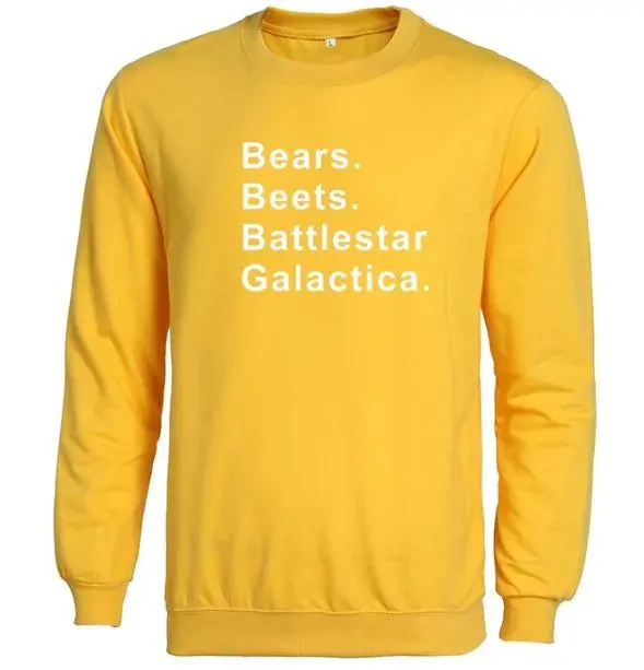 Bears Beets Battlestar Galactica Sweatshirts