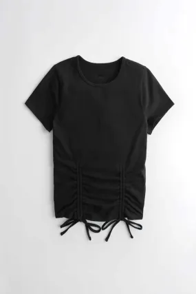 Black Double Cinch T-Shirt