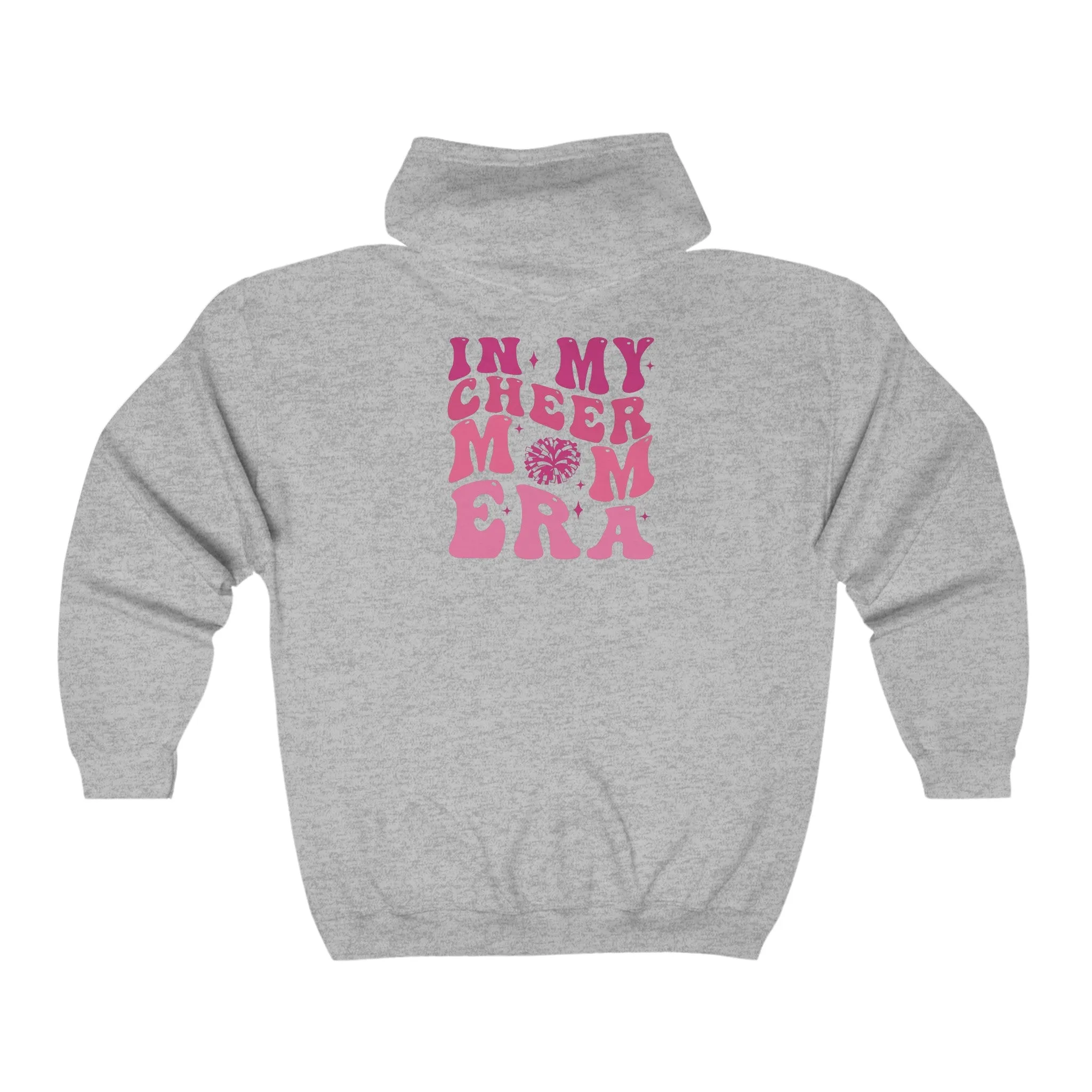 Bulldogs Cheer Mom Era  Adult Unisex Heavy Blend™ Full Zip Hooded Sweatshirt