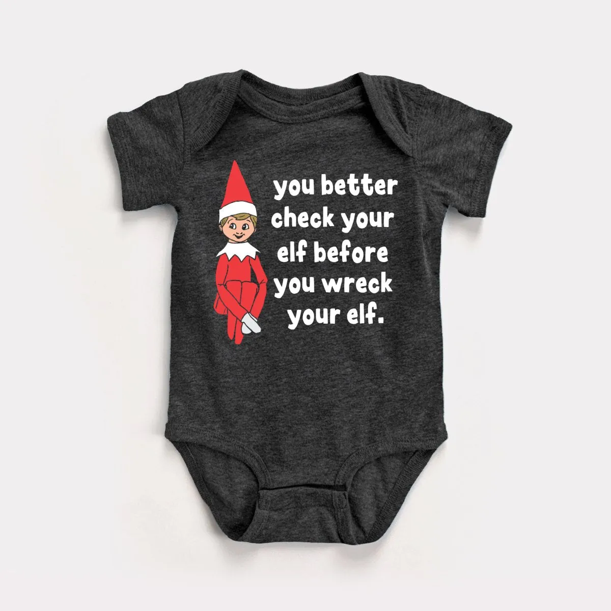 Check Your Elf Baby Bodysuit