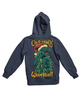 Cold Hands Warm Heart Back Printed Christmas Hoodie