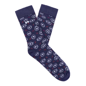 Comfy Socks Smiley Navy