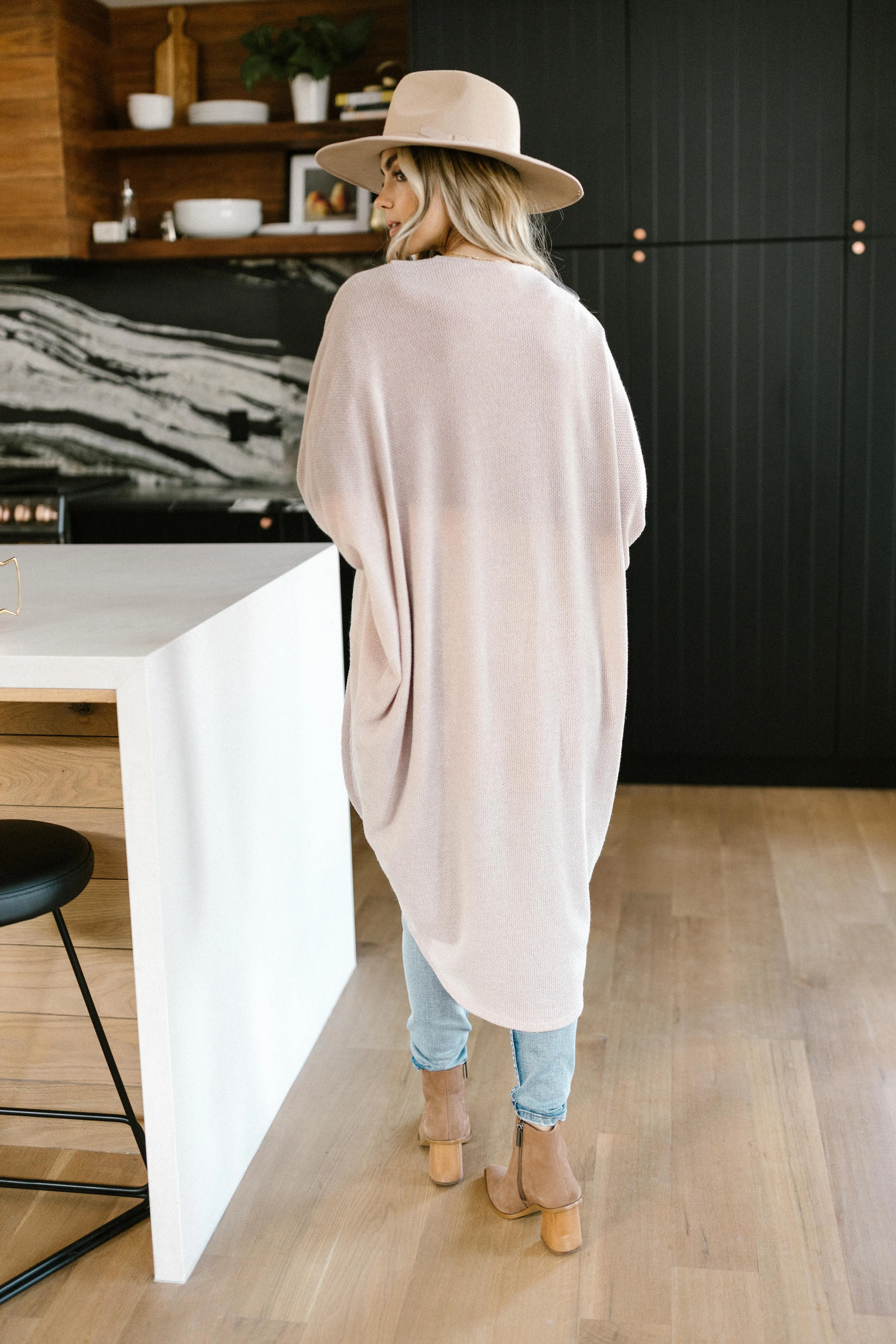 Cozy Cardi In Taupe