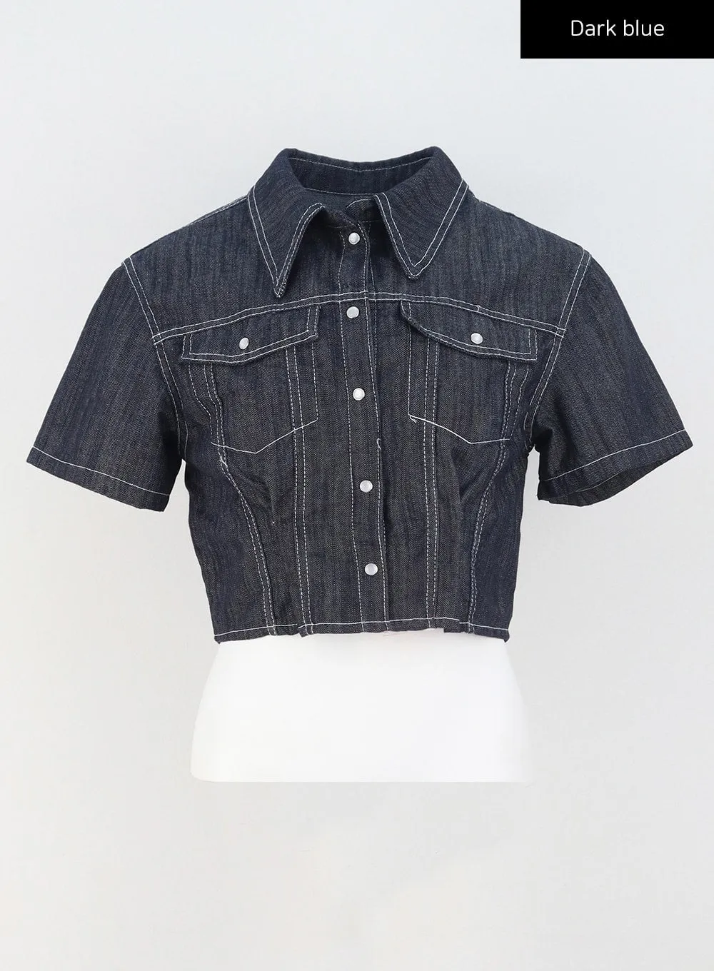 Cropped Denim Shirt CU312