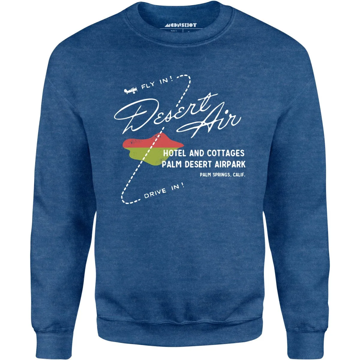 Desert Air Hotel & Cottages - Vintage Palm Springs, CA - Unisex Sweatshirt