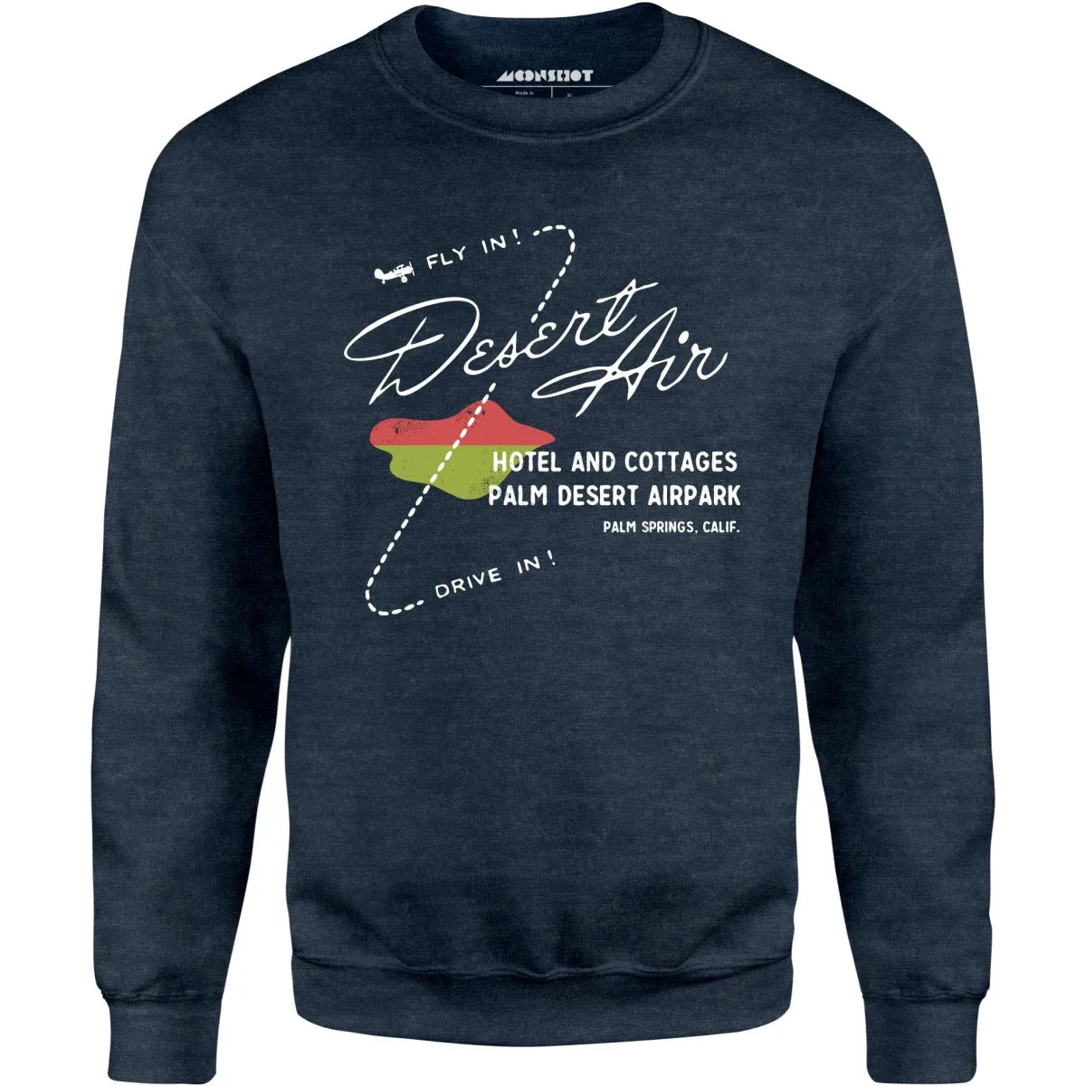 Desert Air Hotel & Cottages - Vintage Palm Springs, CA - Unisex Sweatshirt