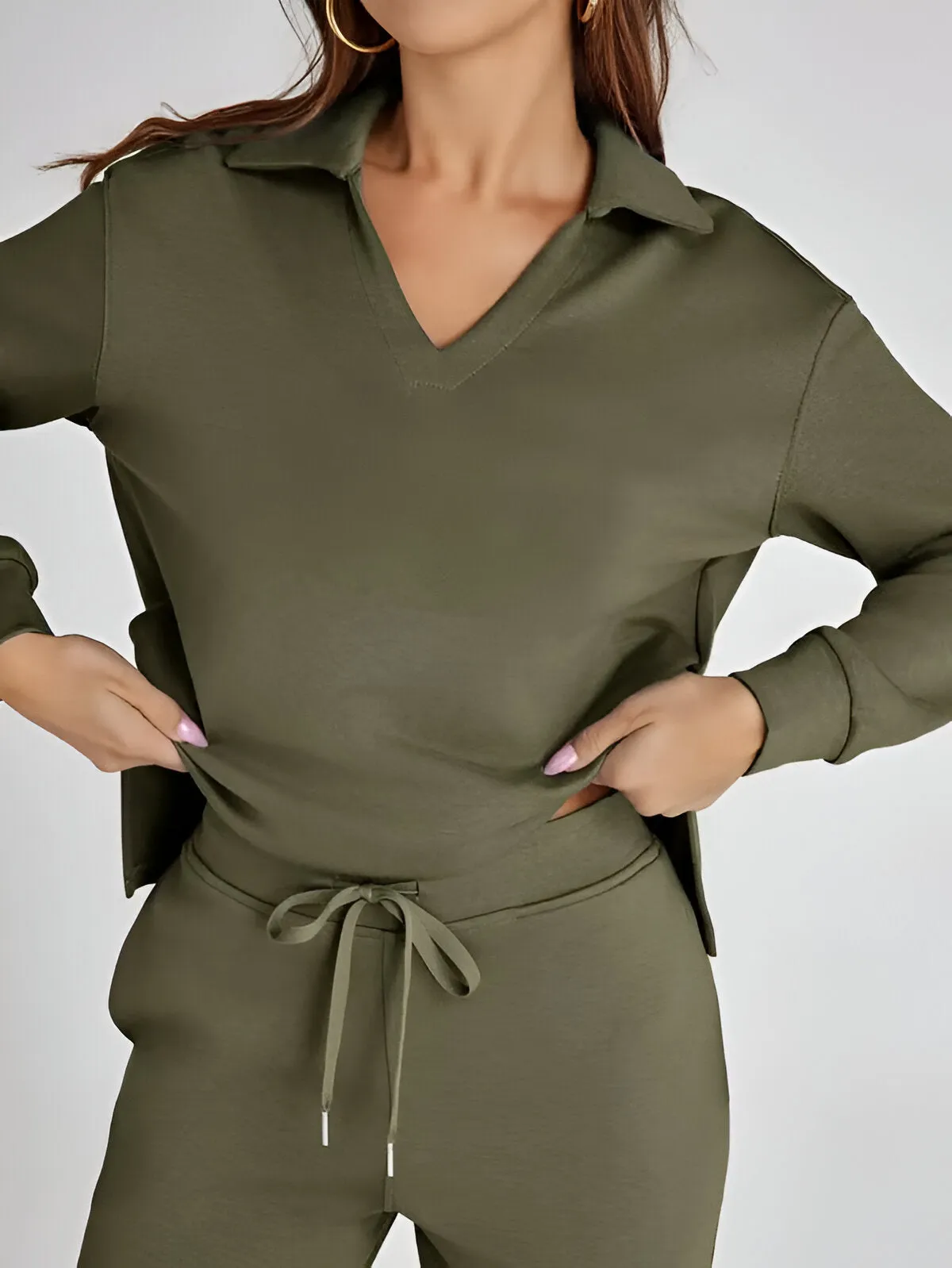 Ivyshape | Casual Long Sleeve Set