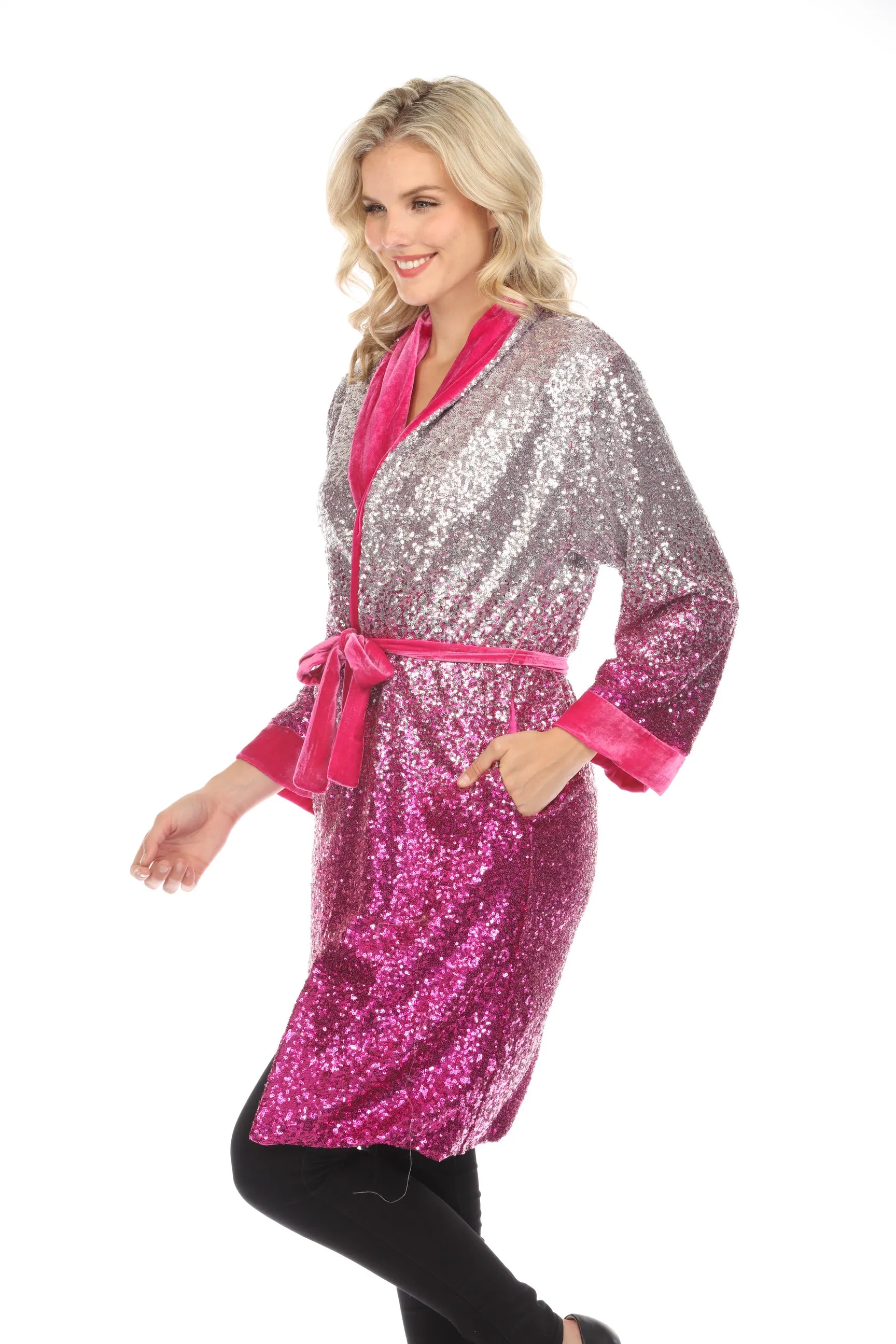 Johnny Was Sequin Alexia Kimono Boho Chic R46122