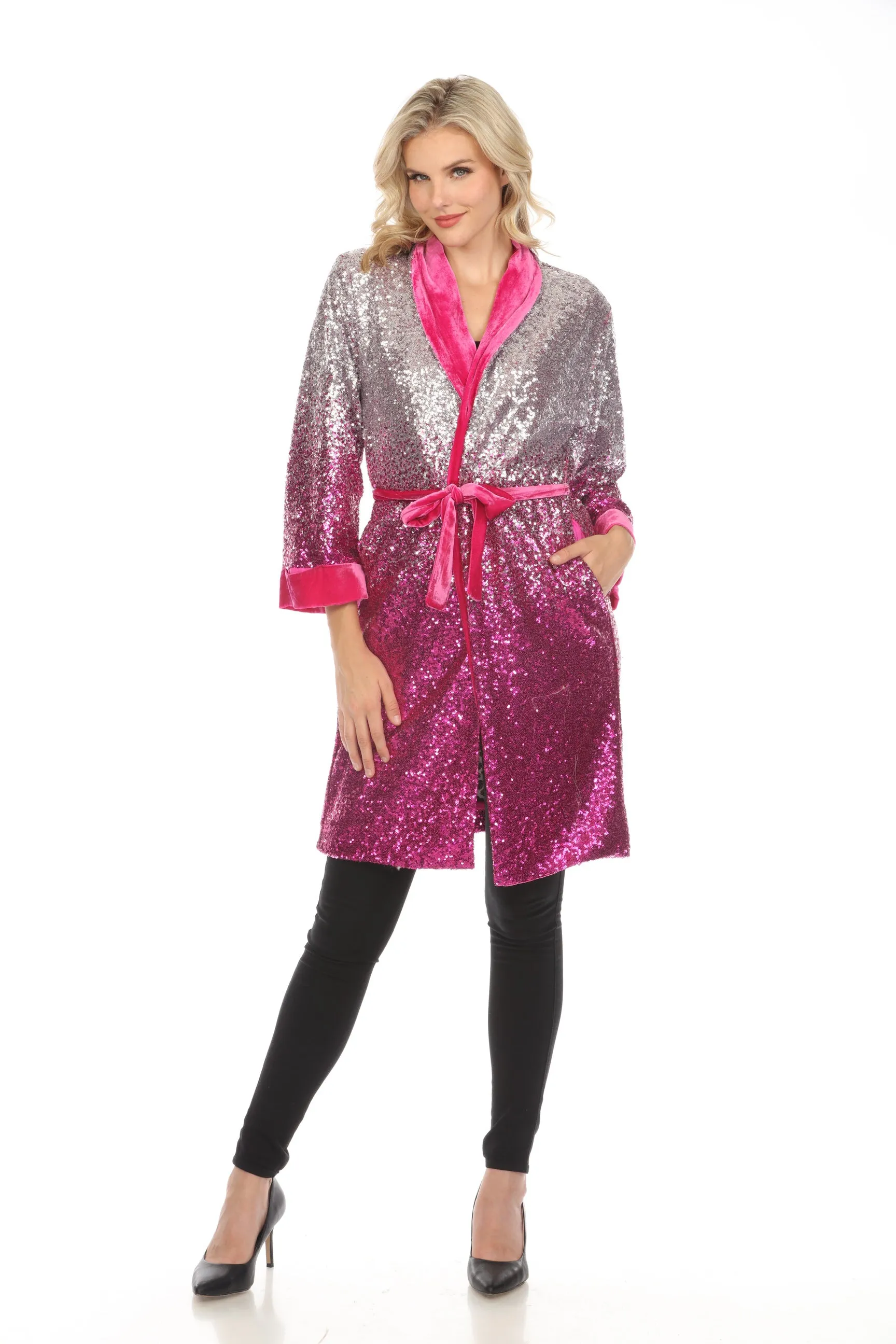 Johnny Was Sequin Alexia Kimono Boho Chic R46122