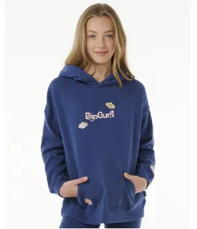 KID'S SUMMER SOLSTICE HOOD - GIRL - WASHED NAVY