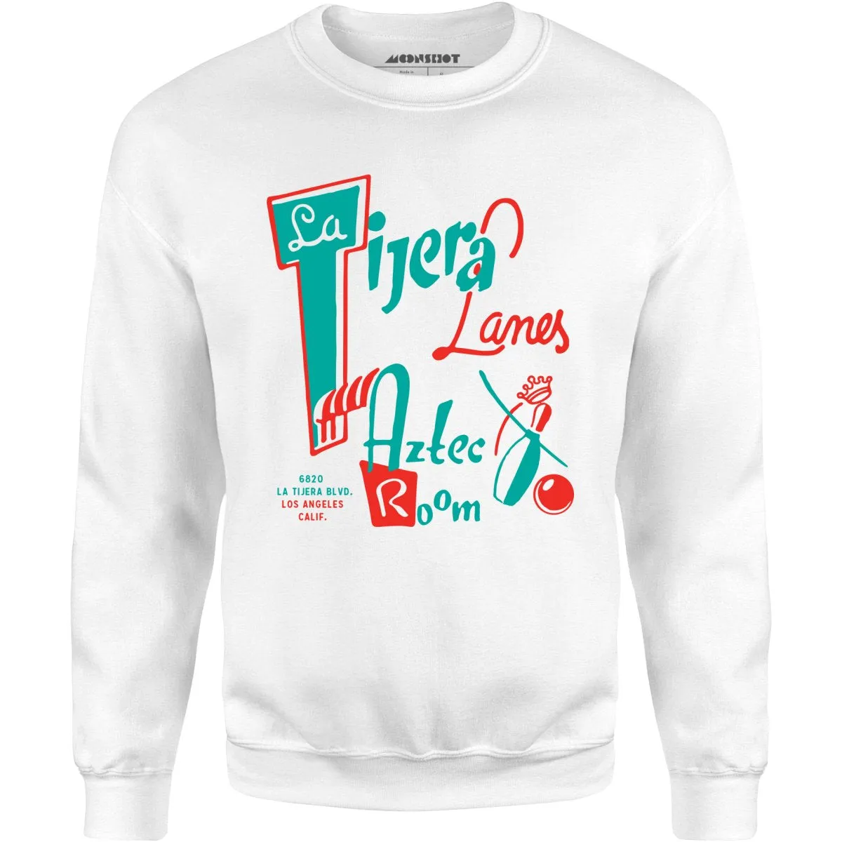 La Tijera Lanes - Los Angeles, CA - Vintage Bowling Alley - Unisex Sweatshirt