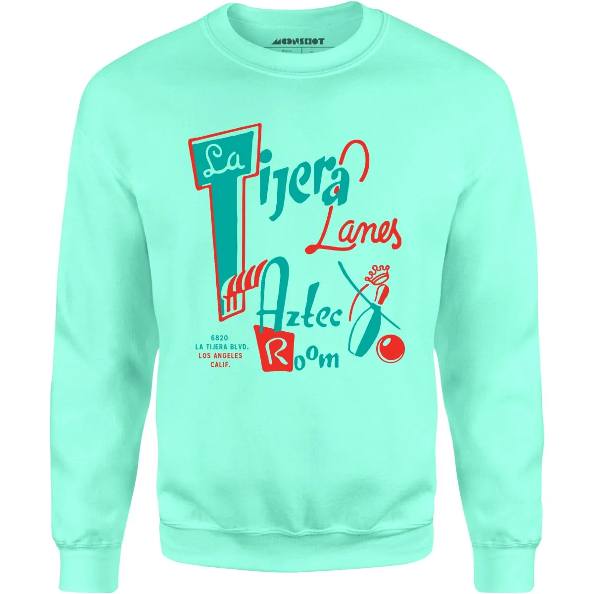 La Tijera Lanes - Los Angeles, CA - Vintage Bowling Alley - Unisex Sweatshirt