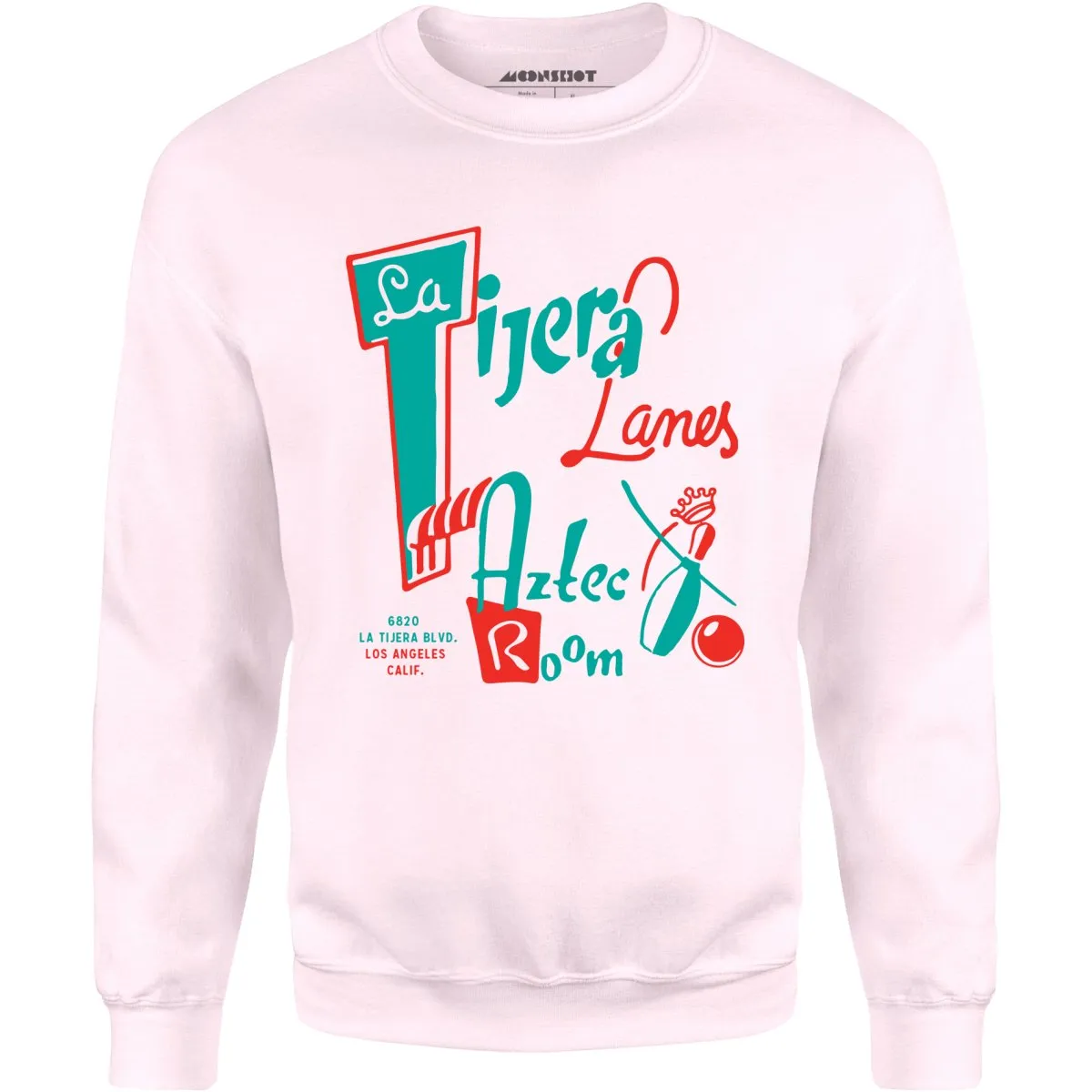 La Tijera Lanes - Los Angeles, CA - Vintage Bowling Alley - Unisex Sweatshirt