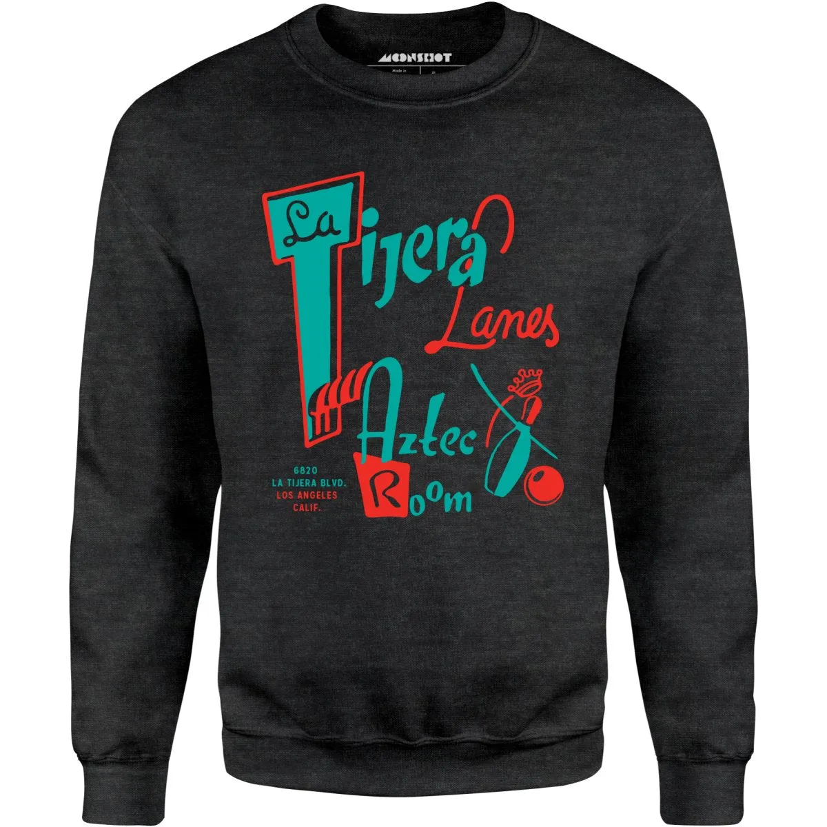 La Tijera Lanes - Los Angeles, CA - Vintage Bowling Alley - Unisex Sweatshirt