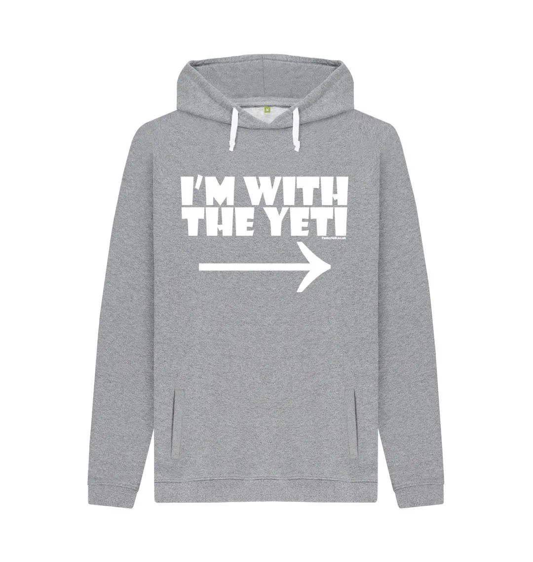 Men's I'm With The Yeti Organic Pullover Hoodie