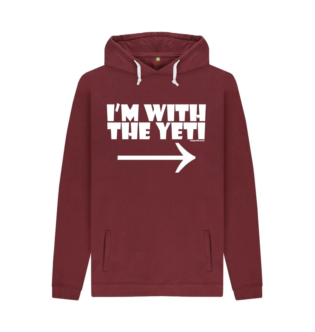 Men's I'm With The Yeti Organic Pullover Hoodie