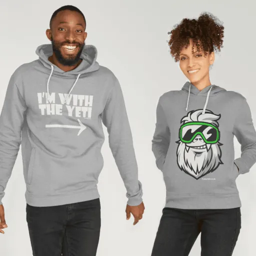 Men's I'm With The Yeti Organic Pullover Hoodie