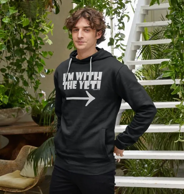 Men's I'm With The Yeti Organic Pullover Hoodie