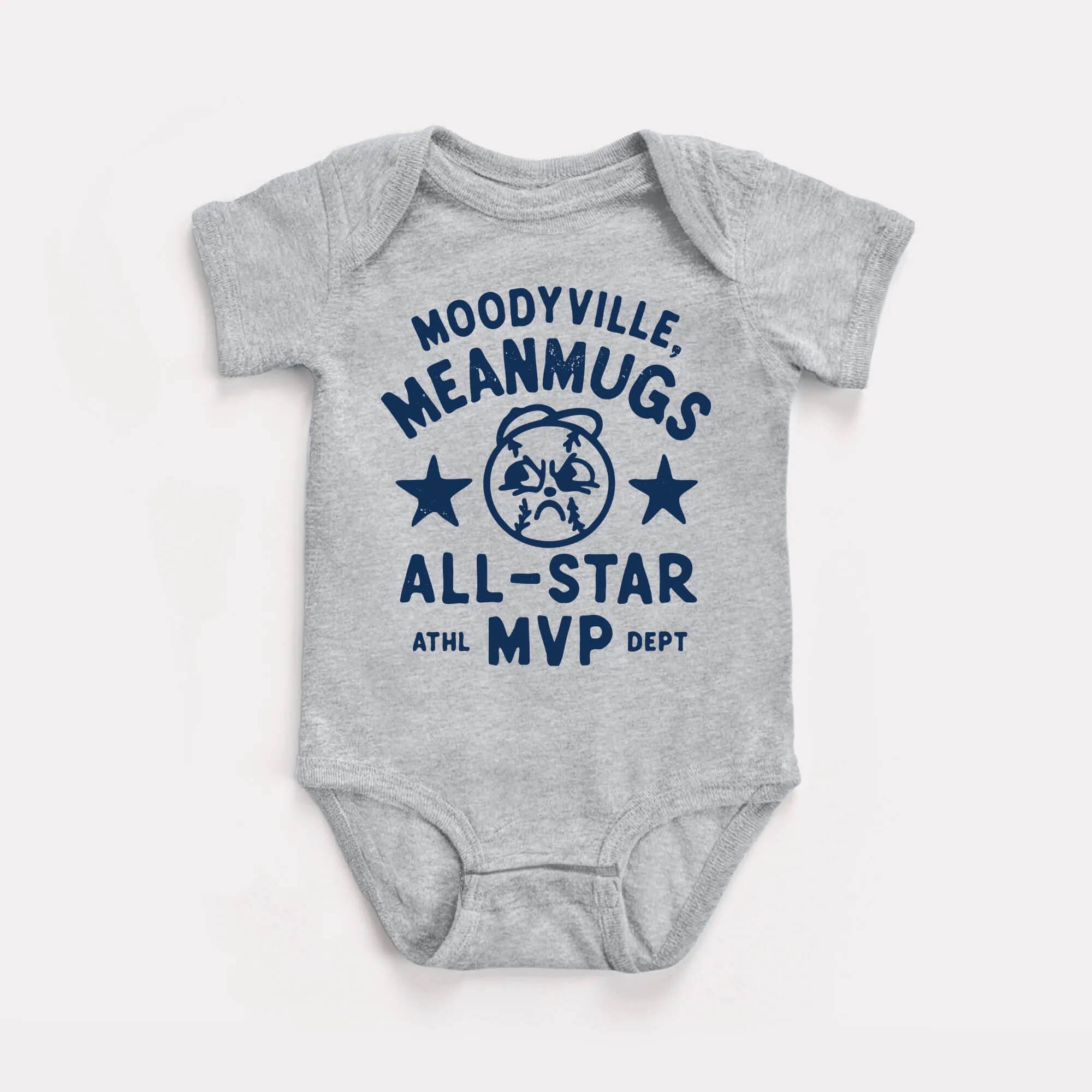 Moodyville Meanmugs Baby Bodysuit