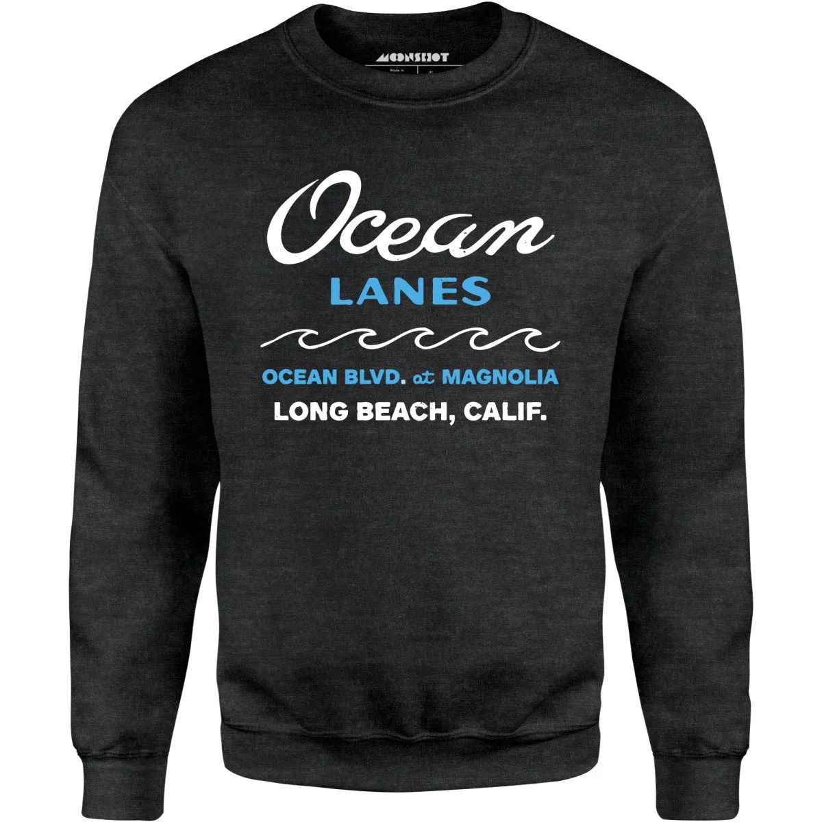 Ocean Lanes - Long Beach, CA - Vintage Bowling Alley - Unisex Sweatshirt