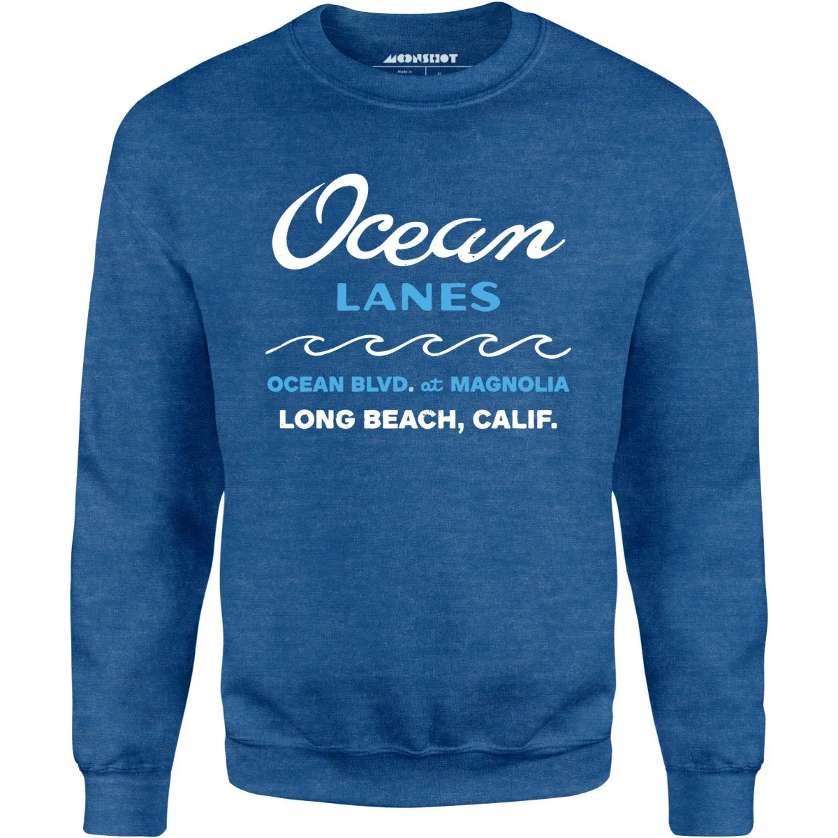 Ocean Lanes - Long Beach, CA - Vintage Bowling Alley - Unisex Sweatshirt