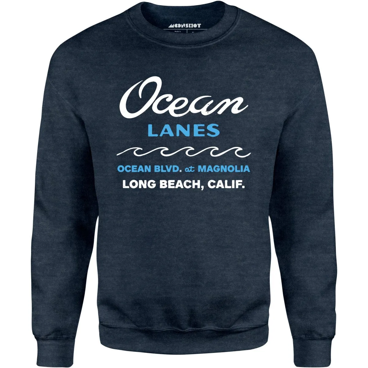 Ocean Lanes - Long Beach, CA - Vintage Bowling Alley - Unisex Sweatshirt