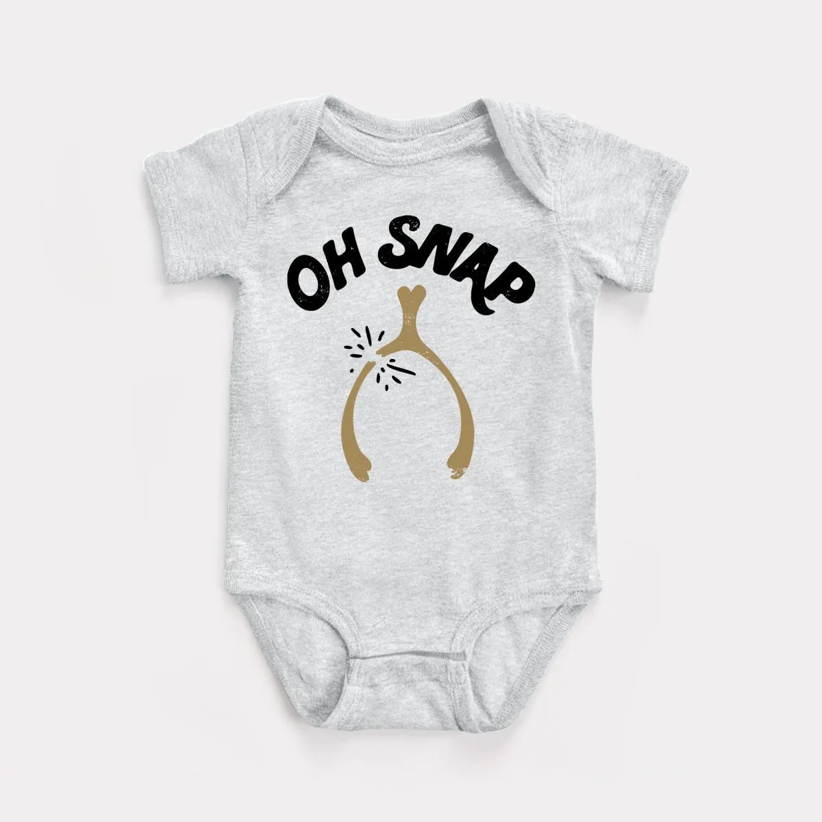 Oh Snap Wishbone Baby Bodysuit