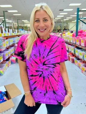 Passion Fruit Swirl Tie-Dye Tee - Blank