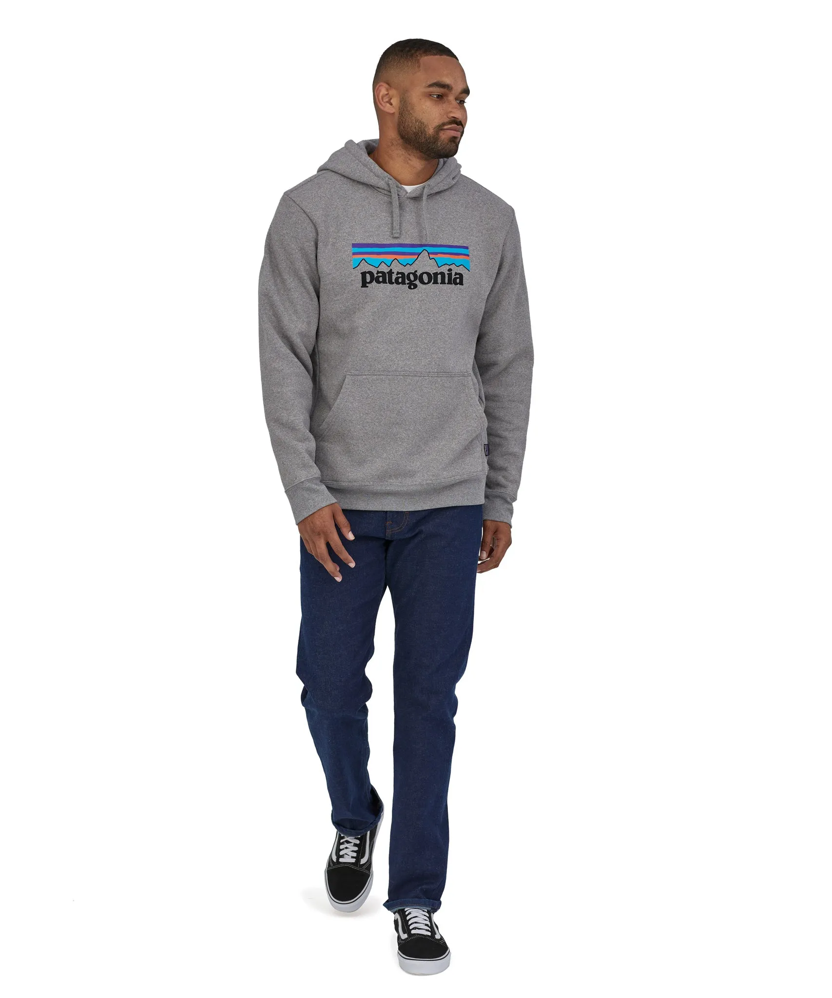 Patagonia Adult P-6 Logo Uprisal Hoody Gravel Heather