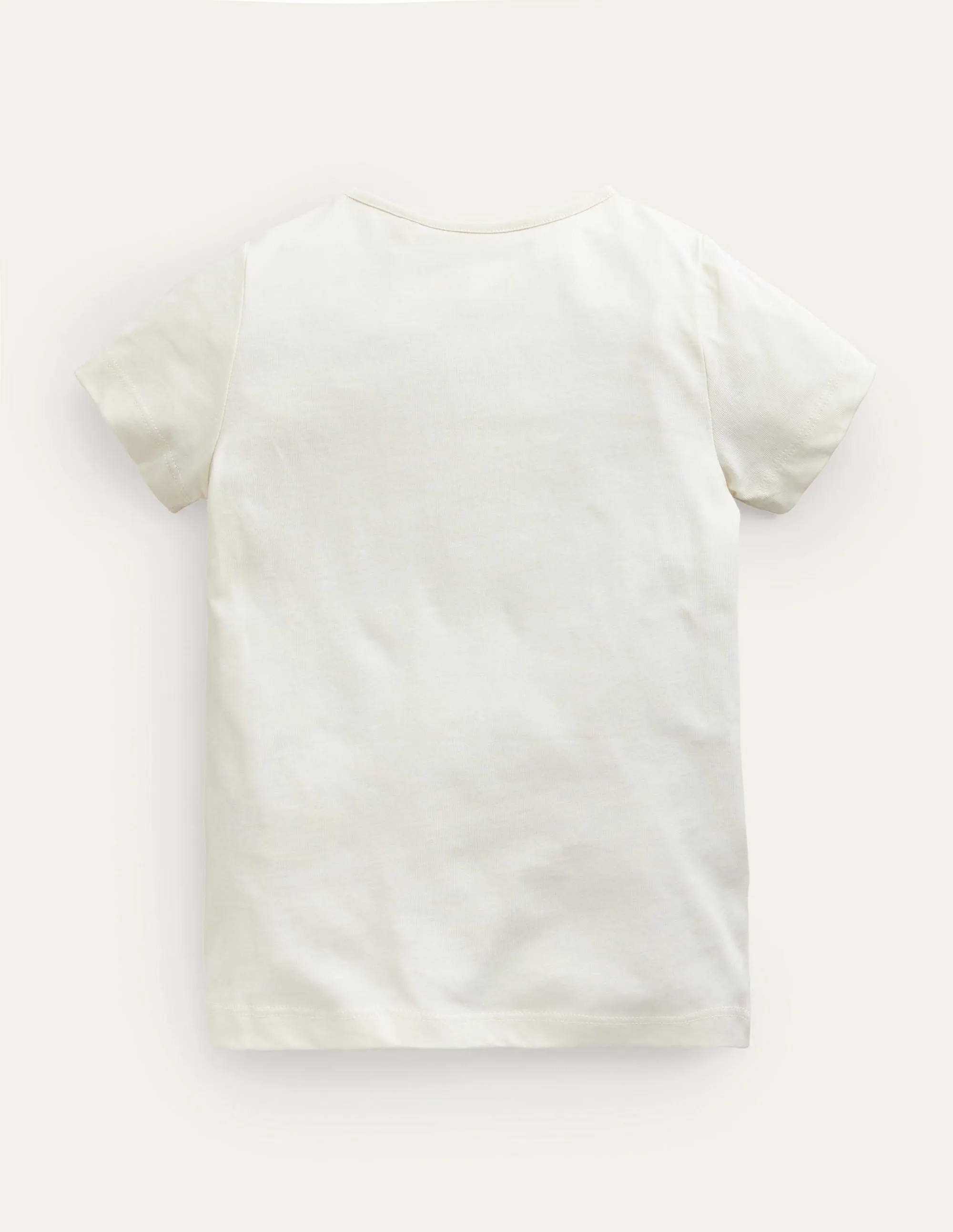 Printed Graphic T-Shirt-Ivory Super Natural