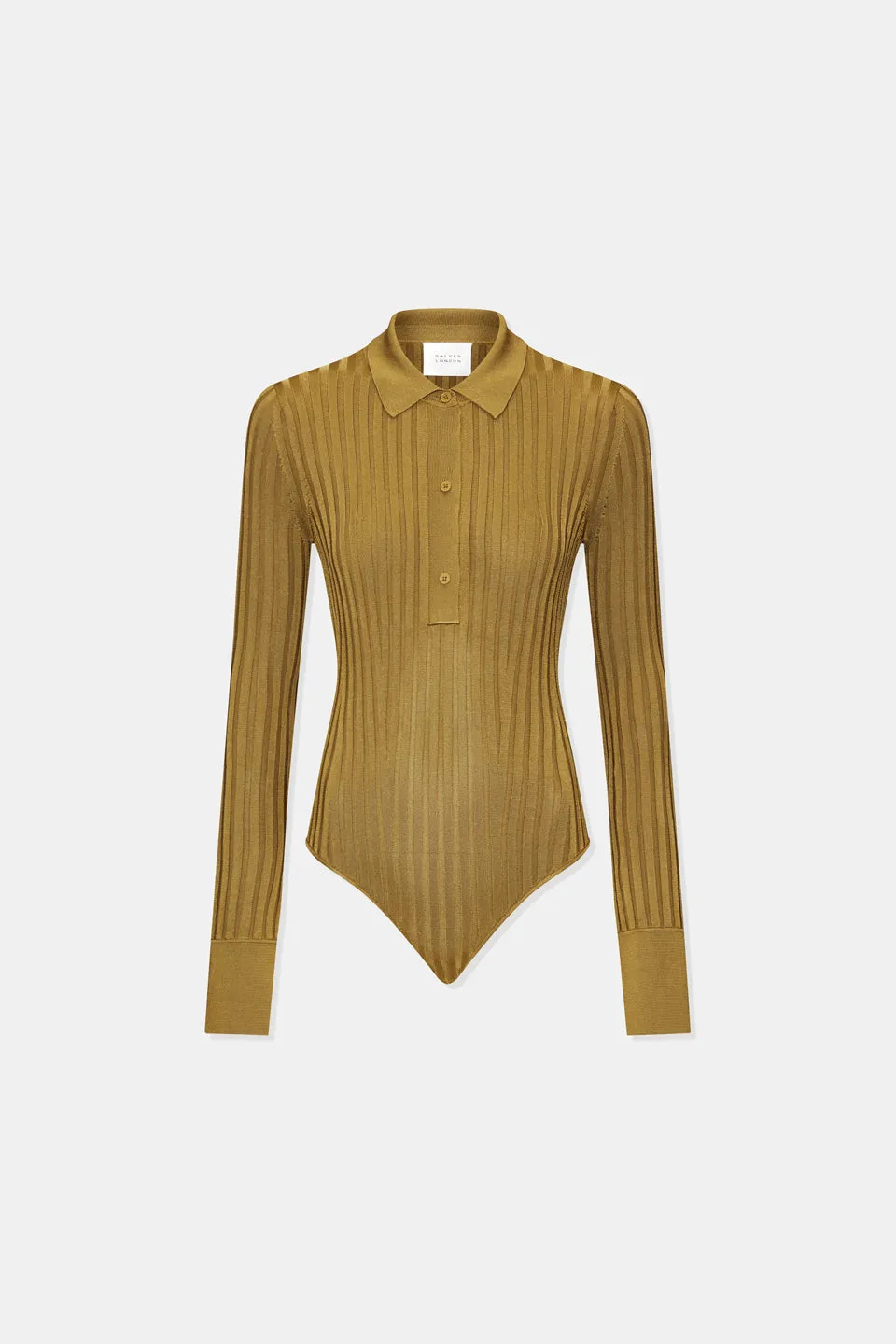 Rhea Long Sleeve Body Suit - Olive