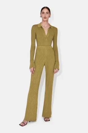 Rhea Long Sleeve Body Suit - Olive