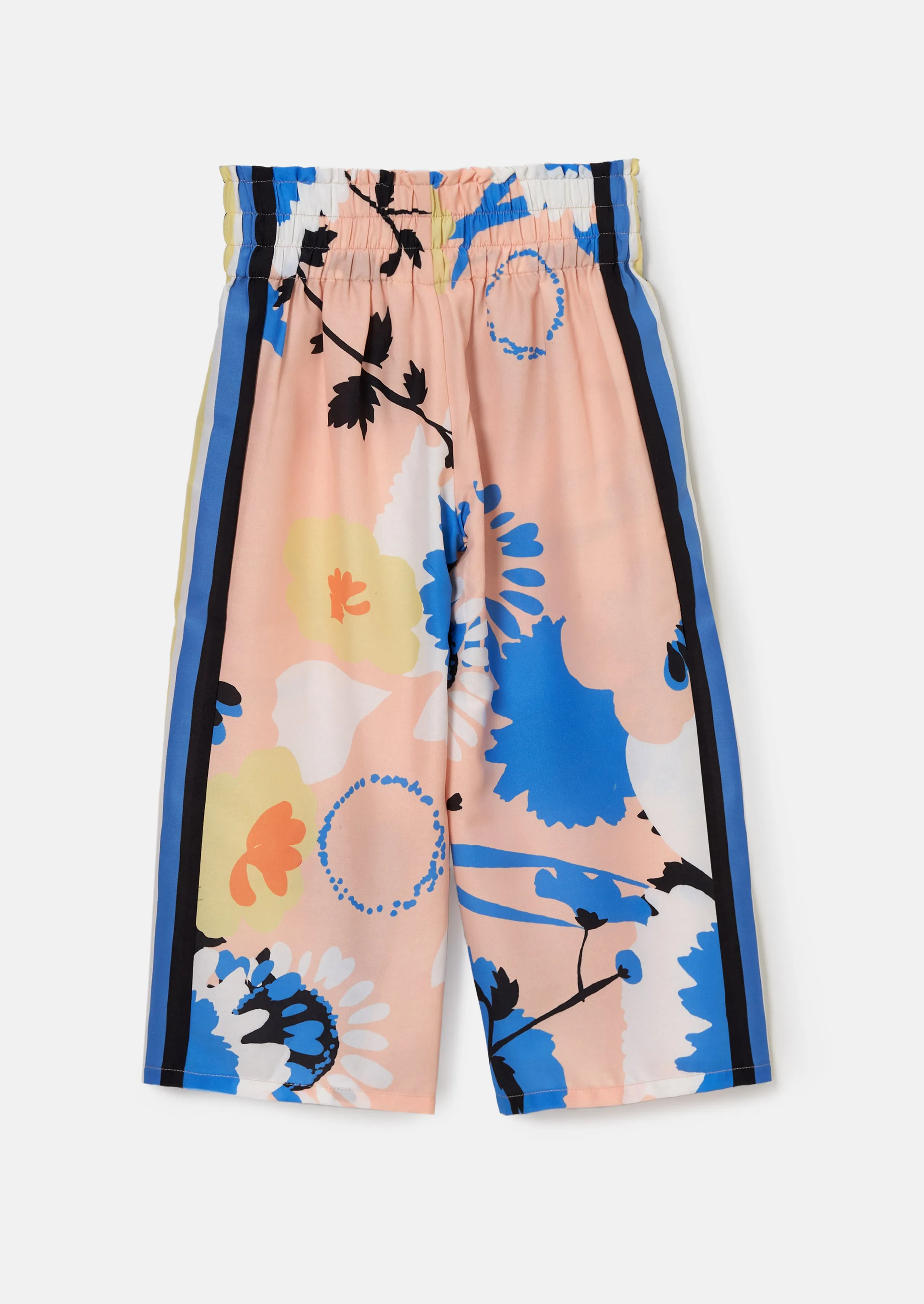 Serena Apricot Printed Wide Leg Trousers