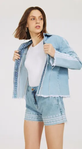 SHREDDED DENIM JACKET