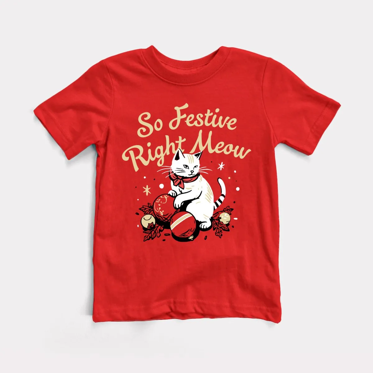 So Festive Right Meow Youth Tee