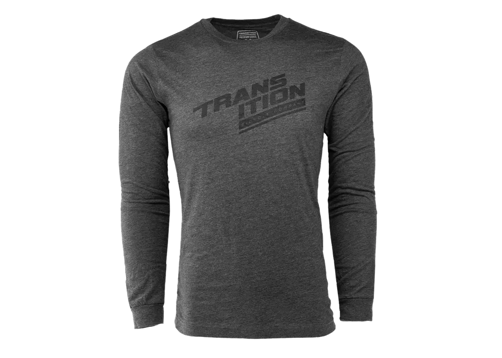 Transition Stack LS T-shirt Dark Heather Grey