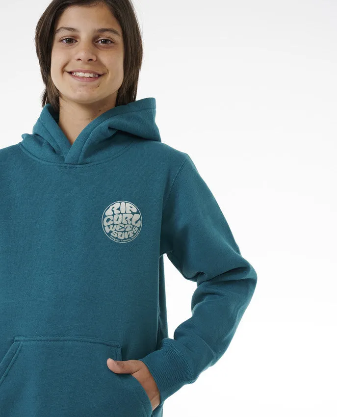 WETSUIT ICON HOOD-KID - TREKKING GREEN